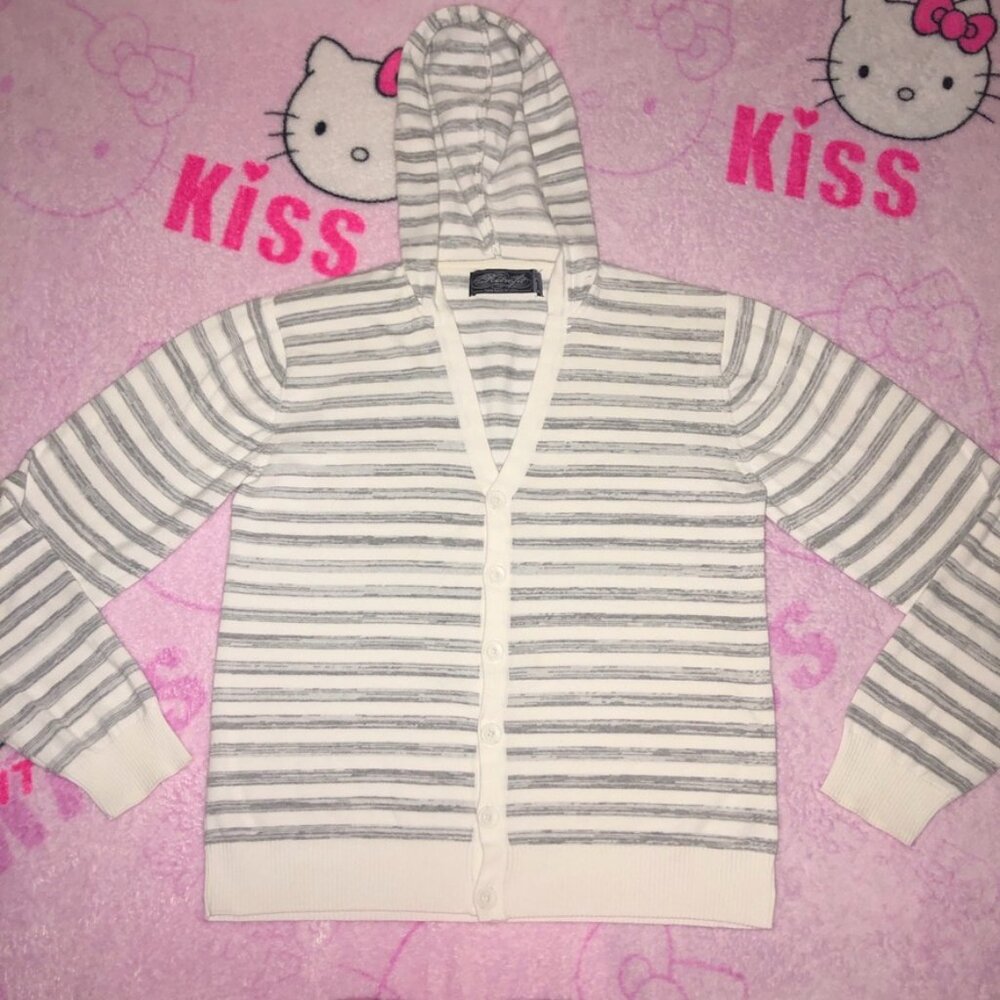 indie sleaze emo button up cardigan hoodie sweater